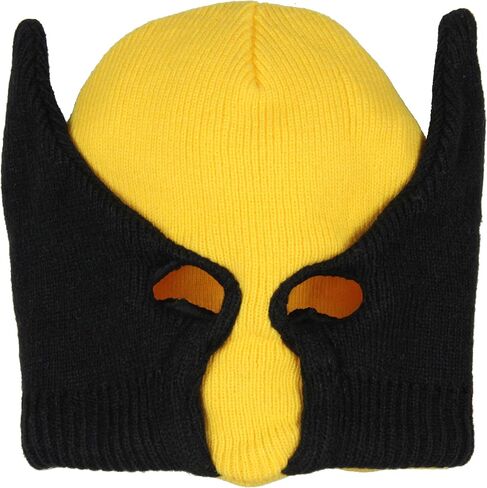 Marvel Wolverine Beanie X-Men Costume Character Mask Cuff Knit Beanie Hat Multicolored in Saudi Arabia