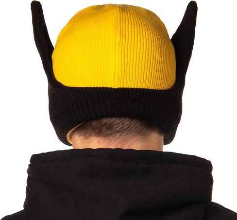 Marvel Wolverine Beanie X-Men Costume Character Mask Cuff Knit Beanie Hat Multicolored in Saudi Arabia