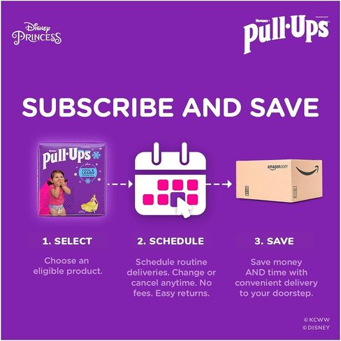 Pull-Ups Girls' Nighttime Potty Training Pants Training Underwear, 3T-4T, 18 Ct in Saudi Arabia