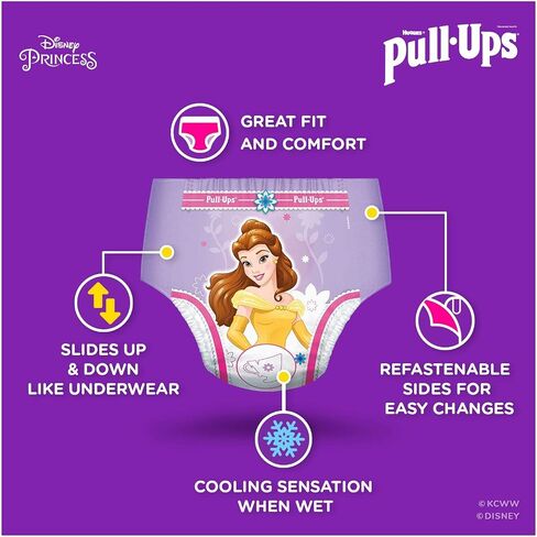 Pull-Ups Girls' Nighttime Potty Training Pants Training Underwear, 3T-4T, 18 Ct in Saudi Arabia