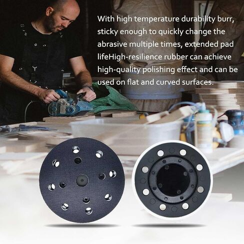 ترقية 492280 ETS 125 Eq وسادة الصنفرة البديلة الناعمة 125 مم 5 بوصة، متوافقة مع Festool ETS 125، ES 125، ETSC 125 وسادة الصنفرة in Kuwait