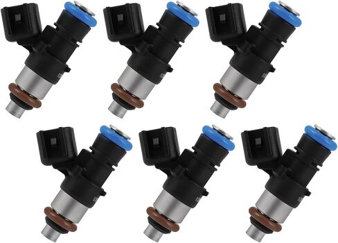 Fuel Injectors ECCPP 6pcs 4 Holes Fuel Injector Kit 0280158091 fit for 2007-2011 for Ford for Edge 3.5L, 2009-2011 for Ford for Flex 3.5L, 2009-2011 for Lincoln for MKS 3.7L in Saudi Arabia