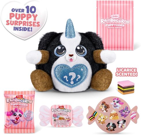 Rainbocorns Puppycorn Hound Dog Scent Surprise - Surprise Unboxing Soft Toy, Scented Puppy Plush for Girls by ZURU in Saudi Arabia