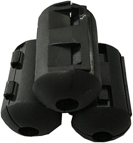 20pcs 5mm 0.2'' Electronics Filter Ferrite Bead Ferrite Clip Ferrite Clamps Chokes Ferrite Core Ferrite Snap Black in Saudi Arabia