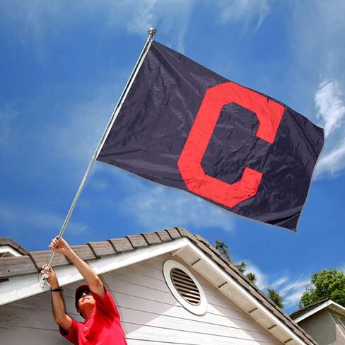 علم كليفلاند البيسبول فينتاج ريترو سي مطرز من النايلون in Kuwait