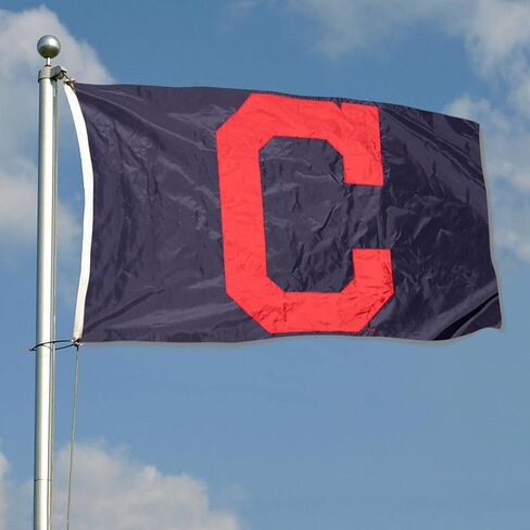 علم كليفلاند البيسبول فينتاج ريترو سي مطرز من النايلون in Kuwait