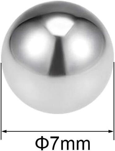 uxcell 7mm Bearing Balls 304 Stainless Steel G100 Precision Balls 50pcs in Kuwait