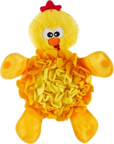 لغز الكلب من Outward Hound Nina Ottosson Stuff N' Snuffle Plush Snuffle Ball، فيل، أزرق in Saudi Arabia