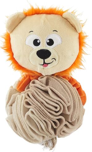 لغز الكلب من Outward Hound Nina Ottosson Stuff N' Snuffle Plush Snuffle Ball، فيل، أزرق in Saudi Arabia
