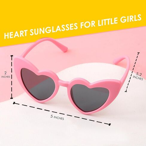 Little Girls Crossbody Heart Purse & Heart Shaped Sunglasses, Christmas Birthday New Year Gifts for Kids Women in Kuwait