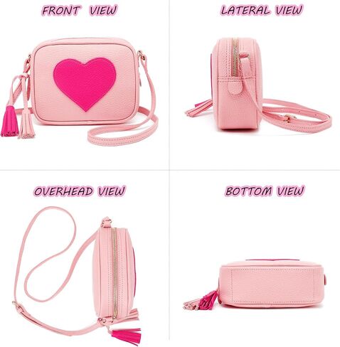 Little Girls Crossbody Heart Purse & Heart Shaped Sunglasses, Christmas Birthday New Year Gifts for Kids Women in Kuwait