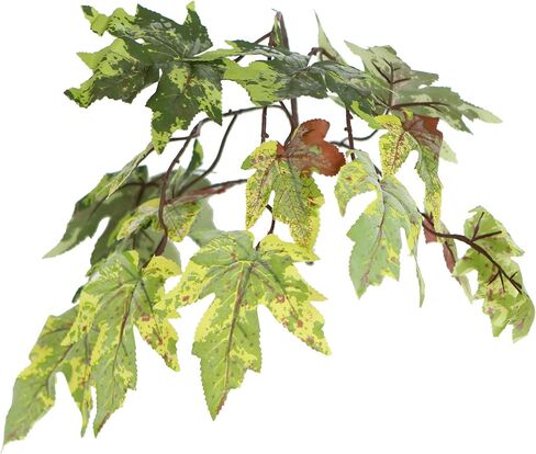 Vickerman 4' Artificial Frosted Maple Bush, Gray Plastic Container. in Saudi Arabia