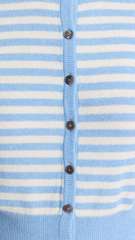 Women's Stripe Shrunken Cashmere Cardigan in Saudi Arabia
