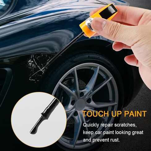 طلاء أسود لإصلاح خدوش السيارات، مزيل خدوش طلاء السيارات سريع وسهل، قلم طلاء السيارة ثنائي في واحد للمركبات، 0.4oz in Kuwait