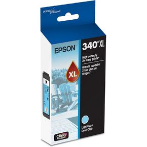 Epson 340 Claria Photo HD حبر عالية السعة خرطوشة سماوية خفيفة (T340XL520-S) تعمل مع تعبير الصورة XP-8800 in Kuwait