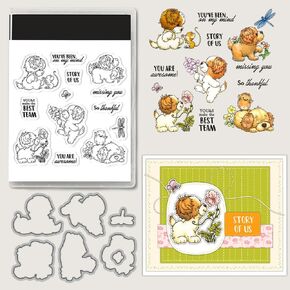 Summer Animals Sheep Duck Clear Stamps and Die Cuts Sets for Handmade Card Making Metal Cutting Dies Stencils Scrapbook Kit Embossing Supplies 2024-2025 Seals Template in Saudi Arabia