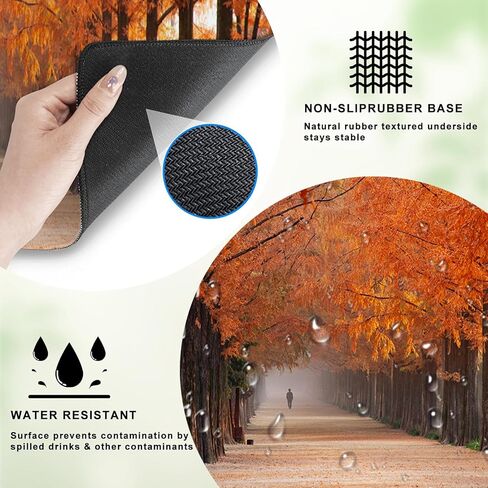 Elk and Mountain Extra Gaming Gaming Mouse Pad ، Desk Mat ، قاعدة مطاطية غير قابلة للانزلاق ، موسيباد للمدرسة ، العمل ، هدايا ديكور الإكسسوارات المنزلية 31.5 "× 11.8" in Saudi Arabia