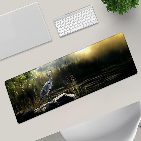 Elk and Mountain Extra Gaming Gaming Mouse Pad ، Desk Mat ، قاعدة مطاطية غير قابلة للانزلاق ، موسيباد للمدرسة ، العمل ، هدايا ديكور الإكسسوارات المنزلية 31.5 "× 11.8" in Saudi Arabia