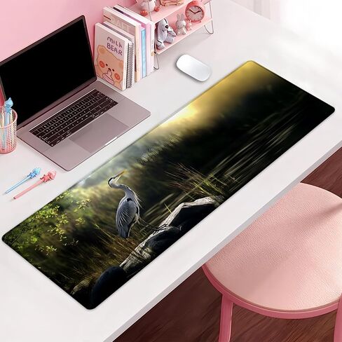 Elk and Mountain Extra Gaming Gaming Mouse Pad ، Desk Mat ، قاعدة مطاطية غير قابلة للانزلاق ، موسيباد للمدرسة ، العمل ، هدايا ديكور الإكسسوارات المنزلية 31.5 "× 11.8" in Saudi Arabia