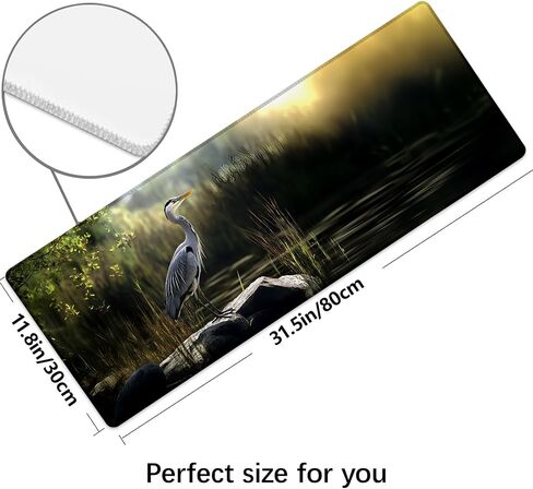 Elk and Mountain Extra Gaming Gaming Mouse Pad ، Desk Mat ، قاعدة مطاطية غير قابلة للانزلاق ، موسيباد للمدرسة ، العمل ، هدايا ديكور الإكسسوارات المنزلية 31.5 "× 11.8" in Saudi Arabia