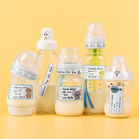 ملصقات Mabel’s Labels Baby Bottion-24 ملصقات قابلة للتخصيص للكتابة والكتابة للرعاية النهارية ، وتخزين الحليب والزجاجات-قابلة لإعادة الاستخدام ، غسالة الصحون ، معقم وميكروويف آمن in Saudi Arabia