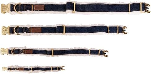 Wrangler Dark Wash Denim and Sherpa Dog Collar-M in Saudi Arabia