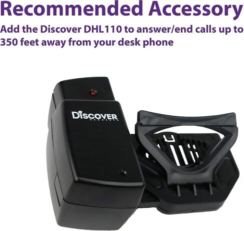 Discover D904 Convertible DECT Wireless Office Headset System with Unlimited Talk Time for Professionals- Works with PC/Mac and Desk Phone- 3 Year Warranty (Renewed) in Saudi Arabia