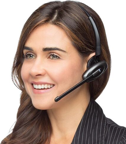 Discover D904 Convertible DECT Wireless Office Headset System with Unlimited Talk Time for Professionals- Works with PC/Mac and Desk Phone- 3 Year Warranty (Renewed) in Saudi Arabia