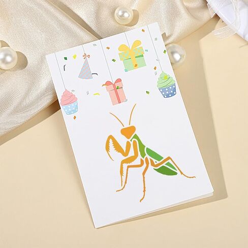 FINGERINSPIRE 6Styles Praying Mantis Pattern Stencils with a Brush 5.9x5.9Inch Various Insects Drawing Stencils PET Animal Themes Template for Wood Wall Floor Tiles in Saudi Arabia