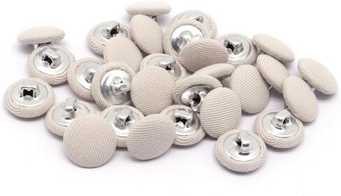 30PCS 12.5mm Fabric Cloth Covered Buttons with Shank, Round Buttons for Clothes, Bridal Wedding Dress, DIY Sewing, Tuxedo, Suits, Coats, Handmade Craft, Burgundy in Saudi Arabia