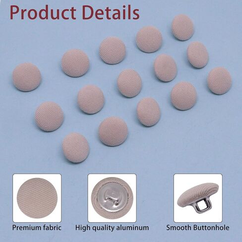 30PCS 12.5mm Fabric Cloth Covered Buttons with Shank, Round Buttons for Clothes, Bridal Wedding Dress, DIY Sewing, Tuxedo, Suits, Coats, Handmade Craft, Burgundy in Saudi Arabia