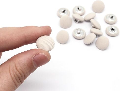 30PCS 12.5mm Fabric Cloth Covered Buttons with Shank, Round Buttons for Clothes, Bridal Wedding Dress, DIY Sewing, Tuxedo, Suits, Coats, Handmade Craft, Burgundy in Saudi Arabia
