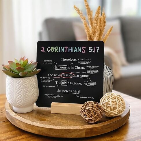 52 Scripture Cards, Scripture Cards with Bible Verses, A Mapped Bible Verse for Every Week of The Year, Christian Bible Gifts(Contains 27 cards + base, double-sided card design) in Saudi Arabia