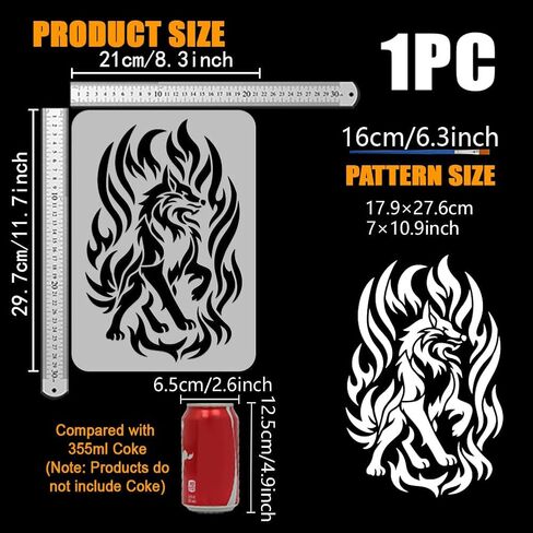 FINGERINSPIRE Praying Woman Stencil with Plastic Brush 8.3x11.7 Inch Reusable Women in Prayer Painting Stencil Character Theme Template for Painting on Wood, Wall, Canvas, Fabric and Furniture in Saudi Arabia
