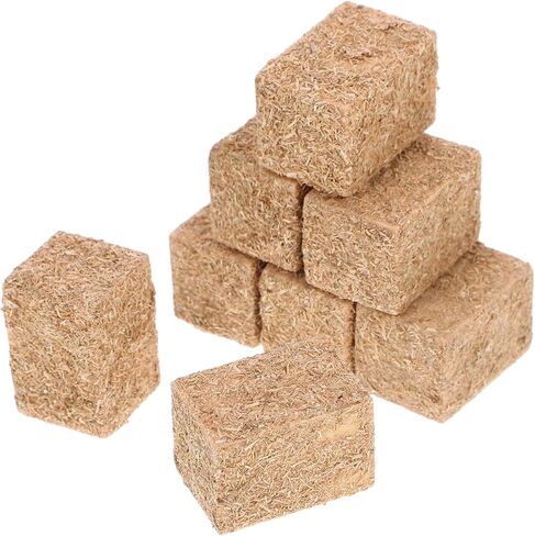 Toyvian 8pcs Mini Hay Bales Decoration for Table ، Miniature Decoration Mini Tiny Hay Bales for Dollhouse Autumn Harvest Table Table Craft in Kuwait