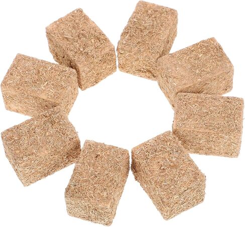 Toyvian 8pcs Mini Hay Bales Decoration for Table ، Miniature Decoration Mini Tiny Hay Bales for Dollhouse Autumn Harvest Table Table Craft in Kuwait