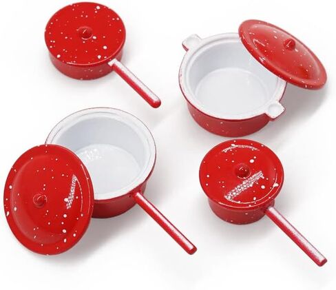 Odoria 1/12 Miniature Pots and Pans Dollhouse Decoration Accessories, Blue in Saudi Arabia