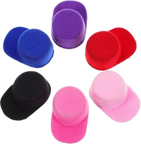 VABUELLY 6PCS CAPBALLE CAPS MINI DOLL HATS Party Dress Hat for DIY Crafts Hair Associory Dollhouse Decoration Dollhouse in Saudi Arabia