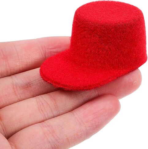 VABUELLY 6PCS CAPBALLE CAPS MINI DOLL HATS Party Dress Hat for DIY Crafts Hair Associory Dollhouse Decoration Dollhouse in Saudi Arabia