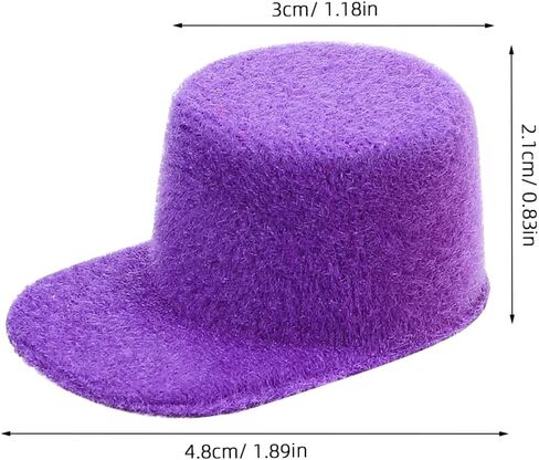 VABUELLY 6PCS CAPBALLE CAPS MINI DOLL HATS Party Dress Hat for DIY Crafts Hair Associory Dollhouse Decoration Dollhouse in Saudi Arabia