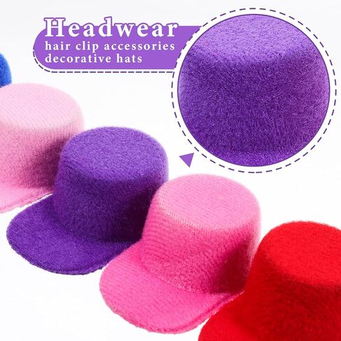 VABUELLY 6PCS CAPBALLE CAPS MINI DOLL HATS Party Dress Hat for DIY Crafts Hair Associory Dollhouse Decoration Dollhouse in Saudi Arabia