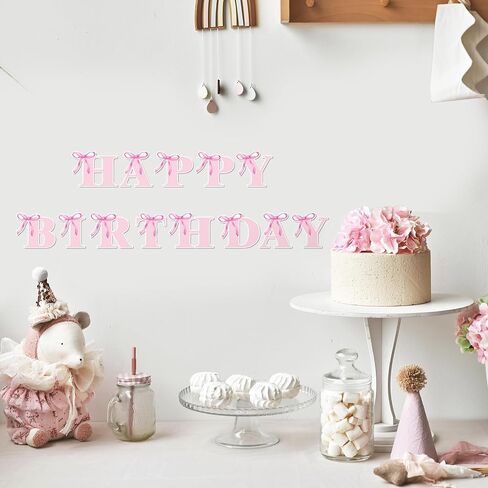 Whaline 232 PCS Pink Bow Alphabet Stickers Coquette Bowknot font alphabet letter ملصقات ملصقات ذاتية اللطيف للوحة النشرة in Saudi Arabia