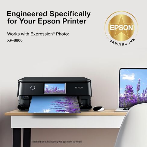 Epson 340 Claria Photo HD حبر عالية السعة خرطوشة سماوية خفيفة (T340XL520-S) تعمل مع تعبير الصورة XP-8800 in Kuwait