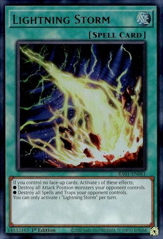 Storm Lightning (UR) - RA01 -EN061 - الإصدار الأول - الطبعة الأولى in Saudi Arabia