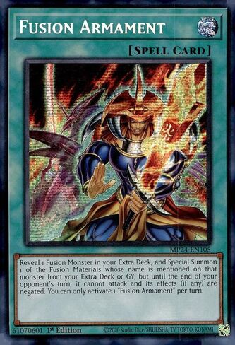 Armament Fusion Armament - MP24 -EN105 - Secret Secret Rare - 1st Edition in Saudi Arabia