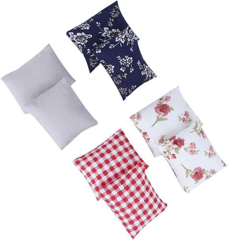 1:12 Dollhouse Pillow Cushions, Mini Realistic Pillows Miniature Docaration Accessory for Doll House Living Room Sofa Bedroom Bed(Sofa Pillow) in Saudi Arabia
