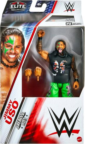WWE JIMMY USO ELITE GREENT ITS 7 TOY WRESTLING ACTION in Kuwait