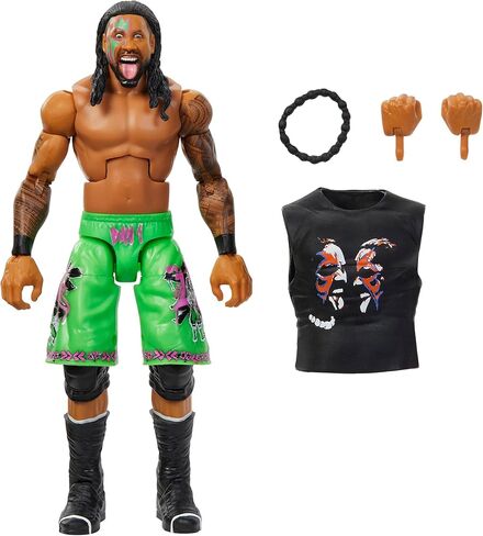 WWE JIMMY USO ELITE GREENT ITS 7 TOY WRESTLING ACTION in Kuwait