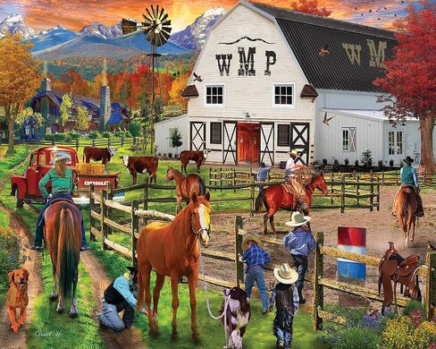 الألغاز الجبلية البيضاء - Dude Ranch - 1000 قطعة Jigsaw Puzzle in Saudi Arabia