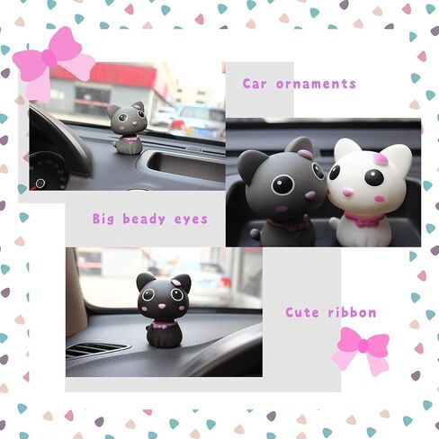 لطيف القطط Bobblehead Home Home Head Shake Kitty (Black) in Saudi Arabia